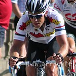 Kim Kirchen and Andy Schleck during the National road-race championships 2008